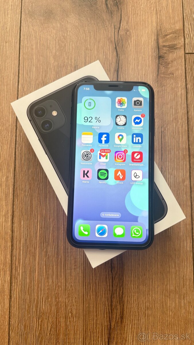 Iphone 11, 128 GB, čierna farba