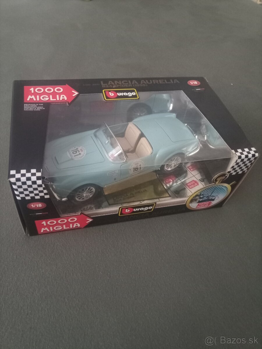 BBURAGO 1/18 1:18 LANCIA AURELIA B24 SPIDER 1955