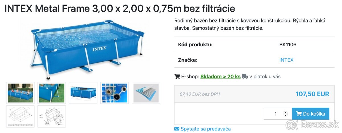 Bazén s filtrom