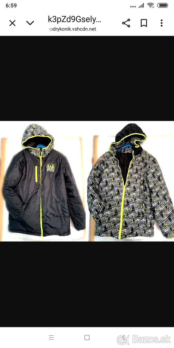 Dvojstranná ximná vetrovka č.164