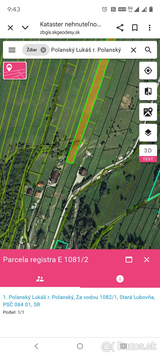 Pozemok Ždiar 5599m2