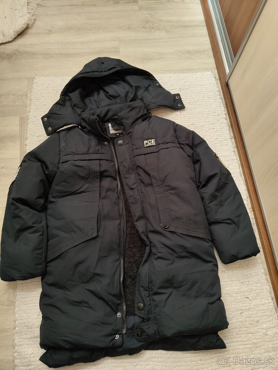 Modrá zimná bunda chlapčenská 10-12 rokov