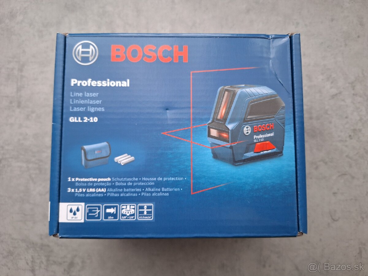 Líniový laser Bosch professional GLL 2-10
