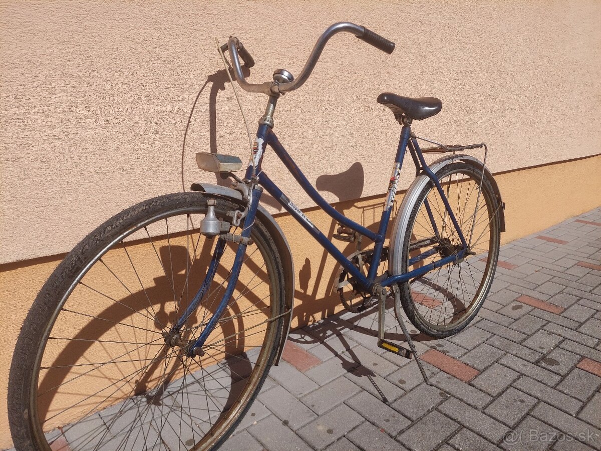 Retro bicykel modrý
