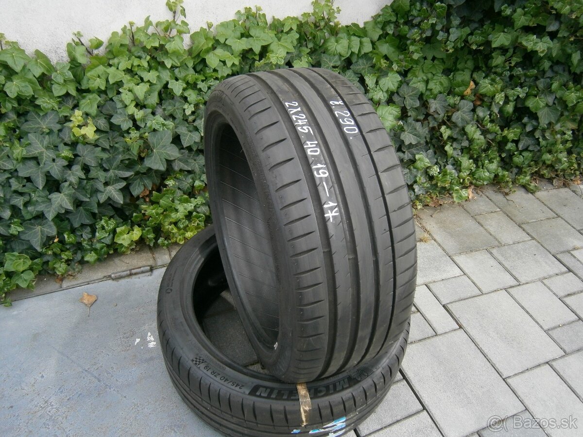 Predám 2x letné pneu Michelin 245/40 R19 98YXL