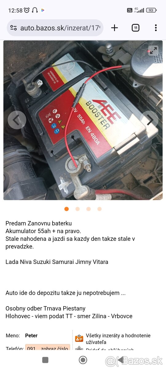 12v 50 A + na pravo
