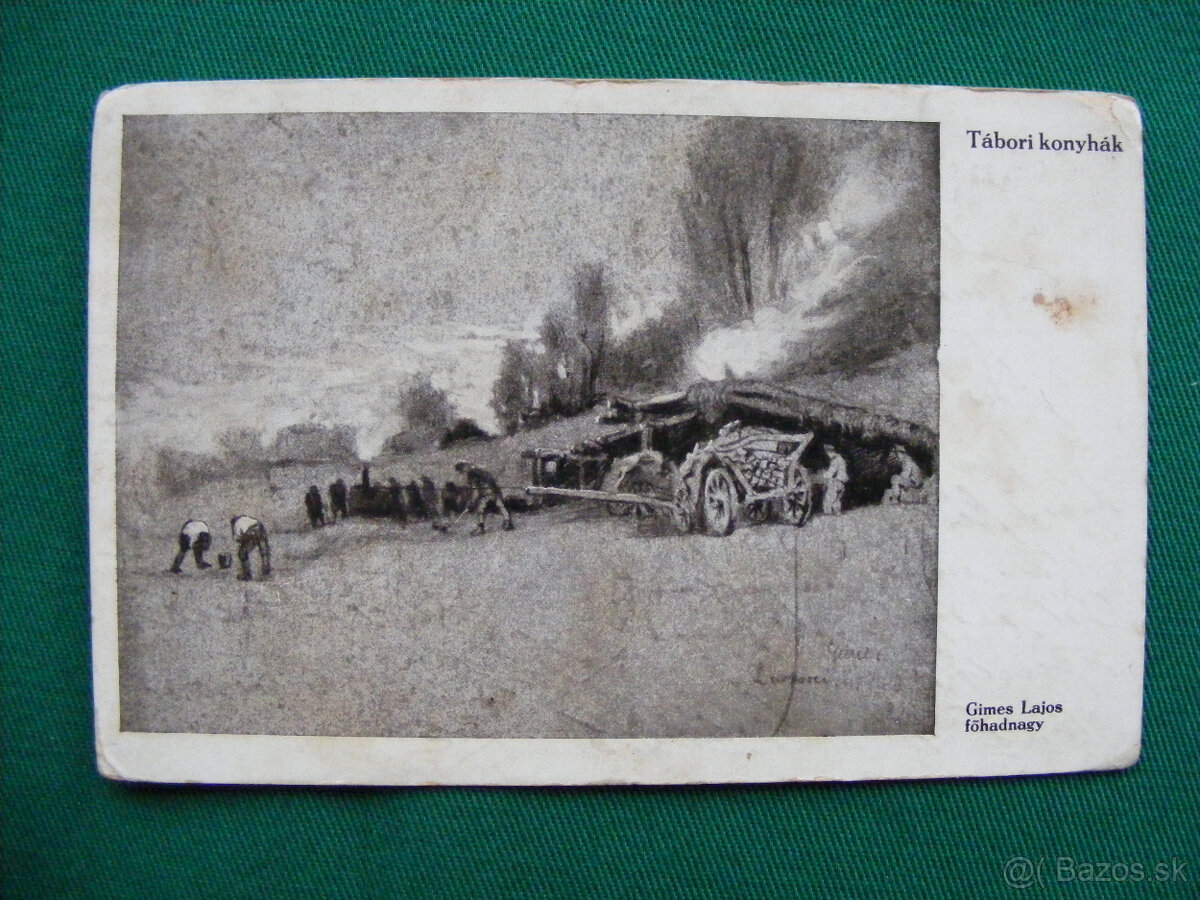 vojenská pohľadnica z roku 1916