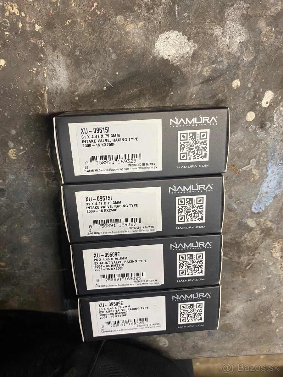 Ventily kawasaki kxf 250