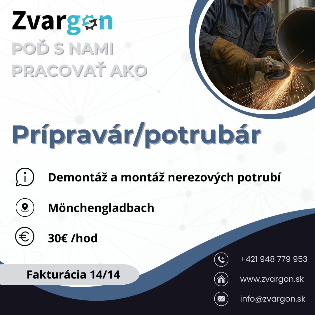 Prípravár/potrubár