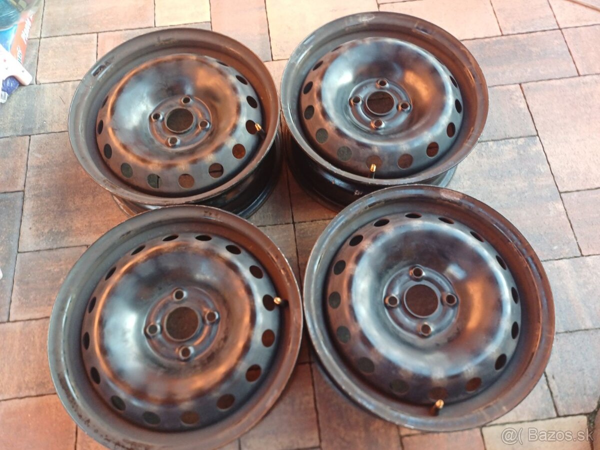 Plechové disky Fiat/Opel R15, 4x100