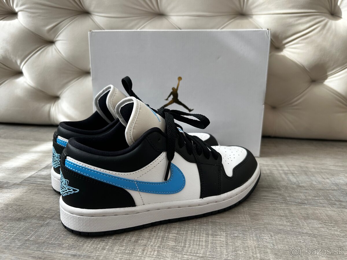Dámske tenisky Jordan 1 Low Black University Blue White, 38