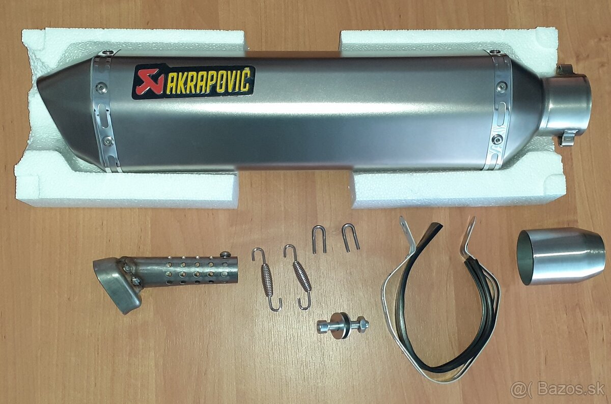 Nová ladená koncovka výfuku Akrapovič dlhá verzia 470mm