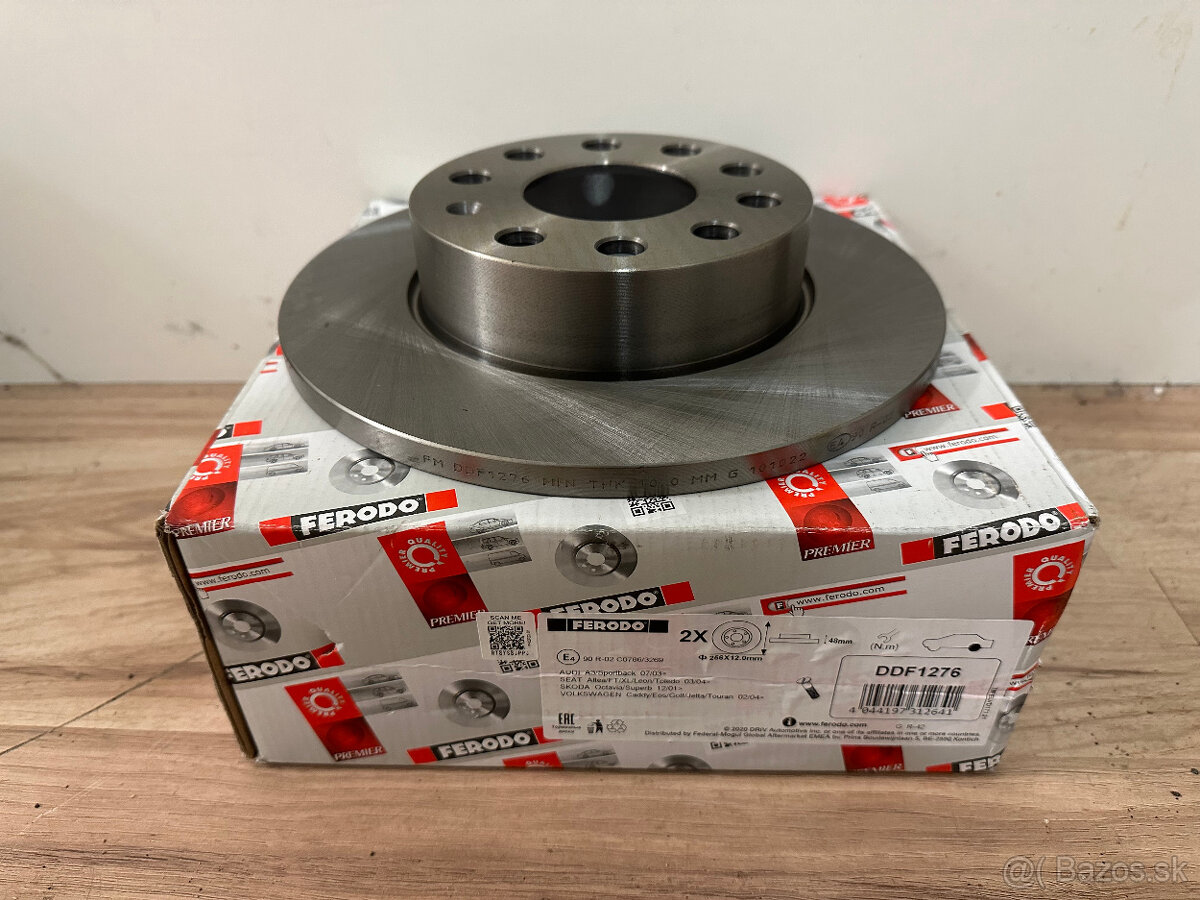 Zadne brzdove kotuce 1K0615601AC