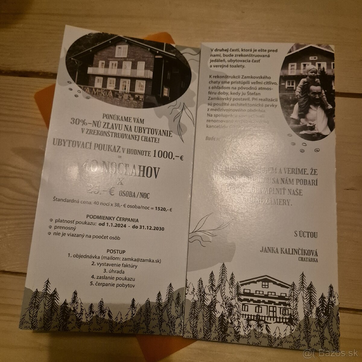 Ubytovací poukaz Zamkovského chata