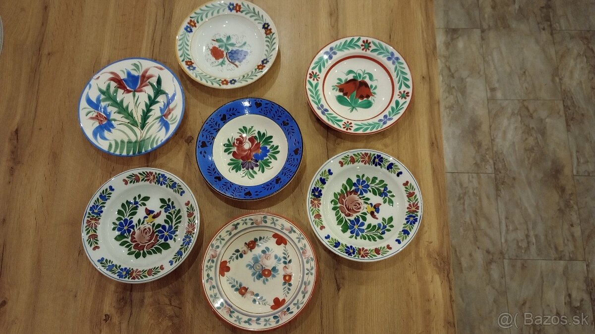 Ozdobné maľované taniere