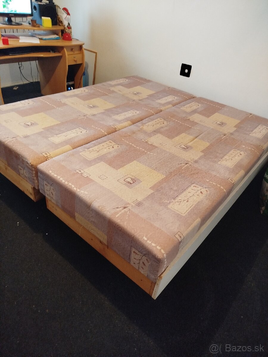 Manželská posteľ -2x valenda
