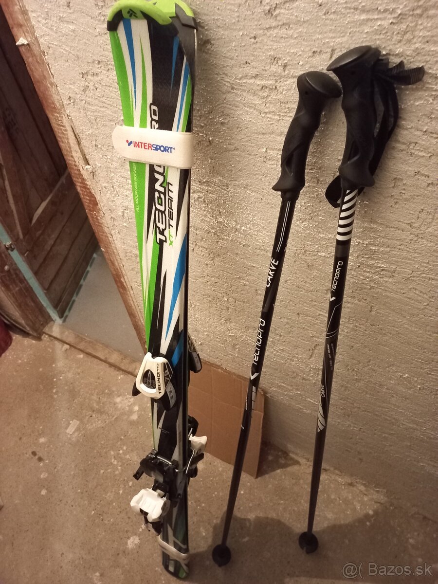 Predám detské lyže, lyžiarky a palice