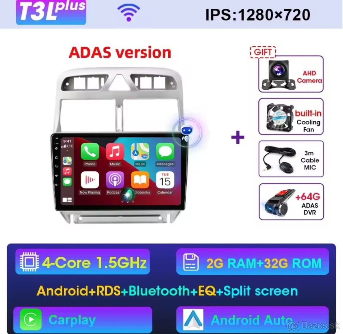 Autorádio Android Peugeot 307