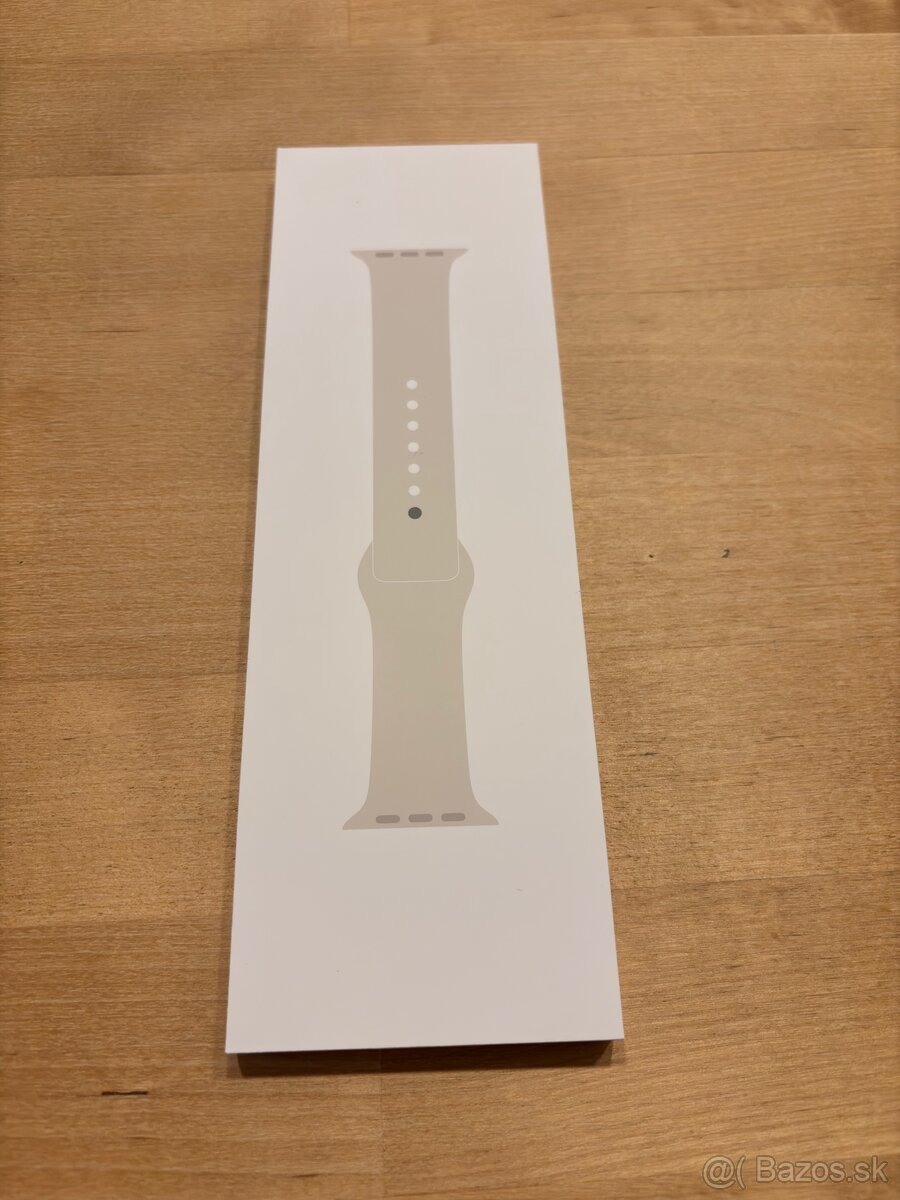 Apple Watch Silikónovým remienok - Starlight SB M/L