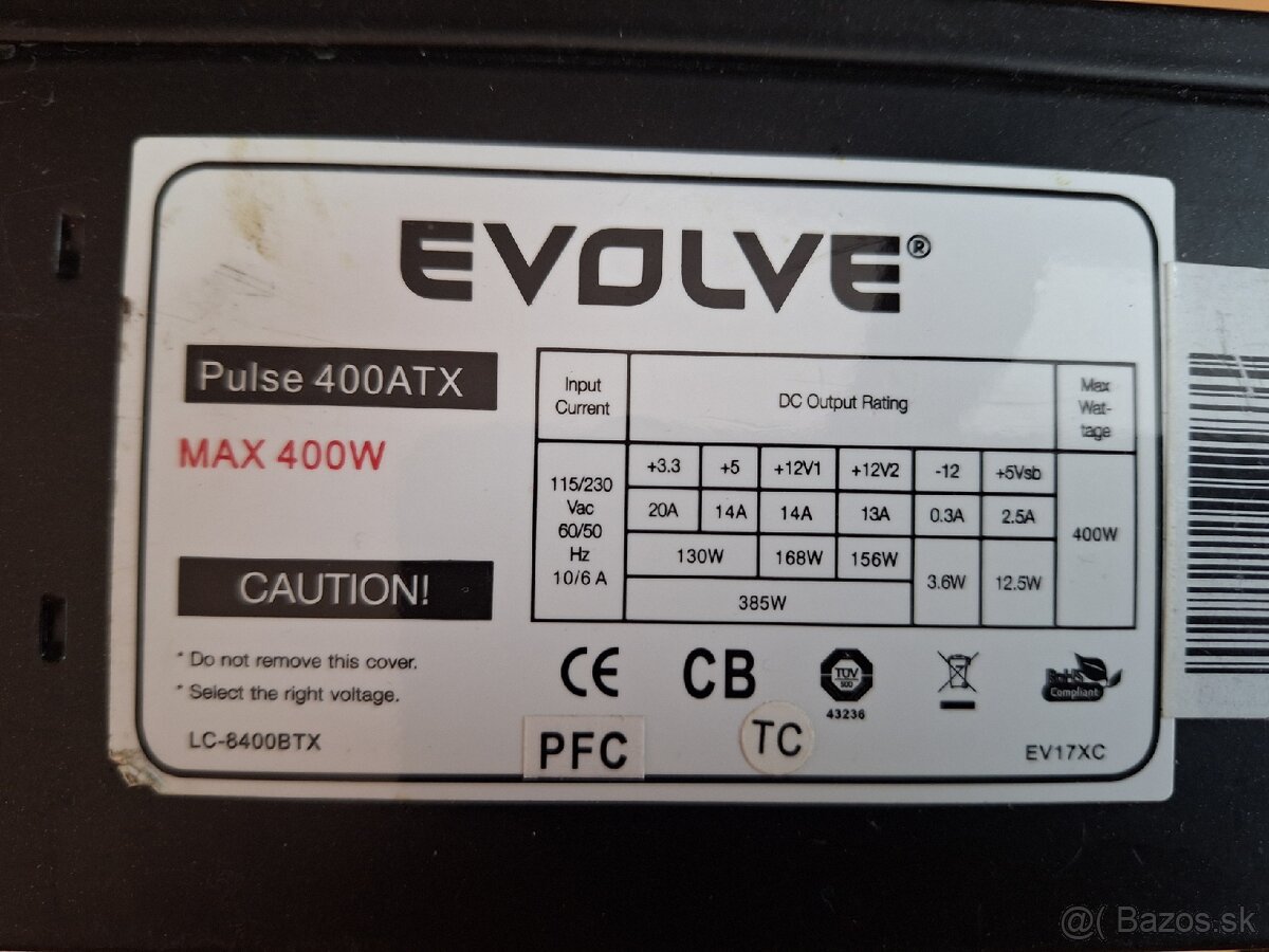 Zdroj Evolveo 400w.