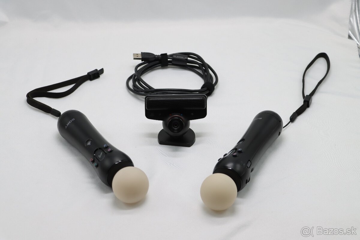 PlayStation Move – 2× pohybový ovládač + kamera