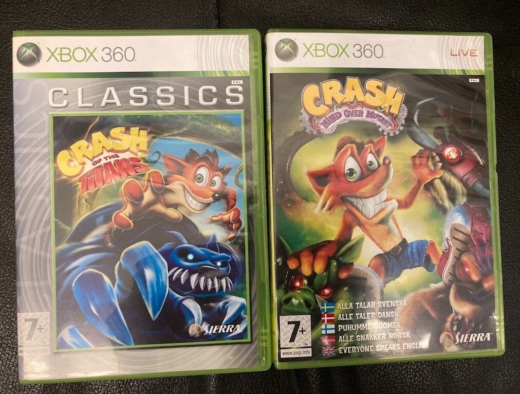 Predam hry Crash Bandicoot na xbox 360