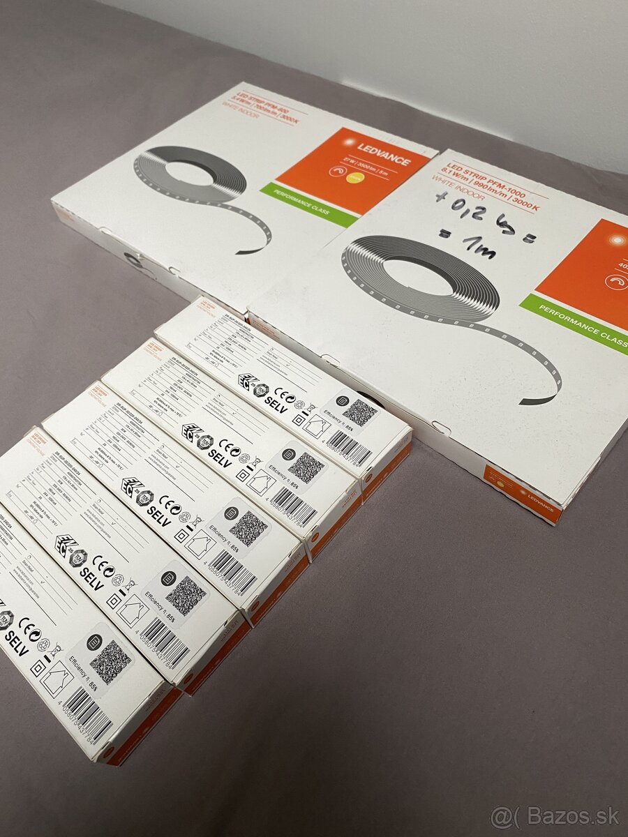 LEDVANCE 24V – 5× zdroj + 10 m LED pásov + 10 m profilov