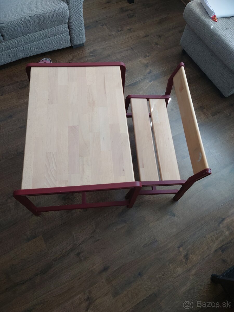 Detský stolík s lavičkou IKEA