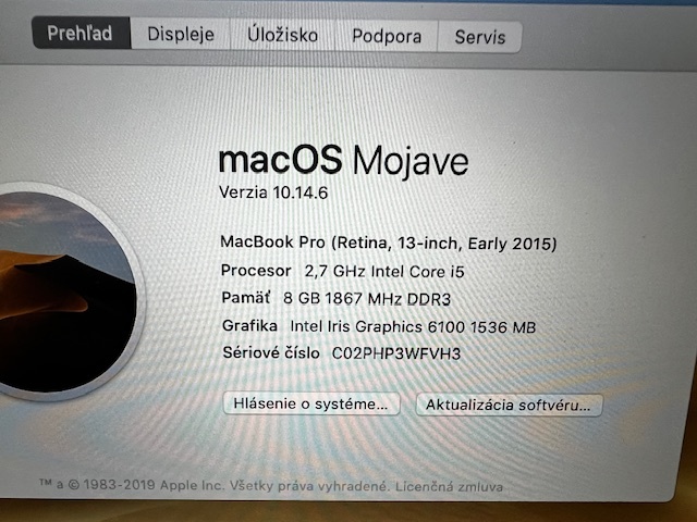 Apple MacBook pro 13” RETINA + obal /SUPER CENA/