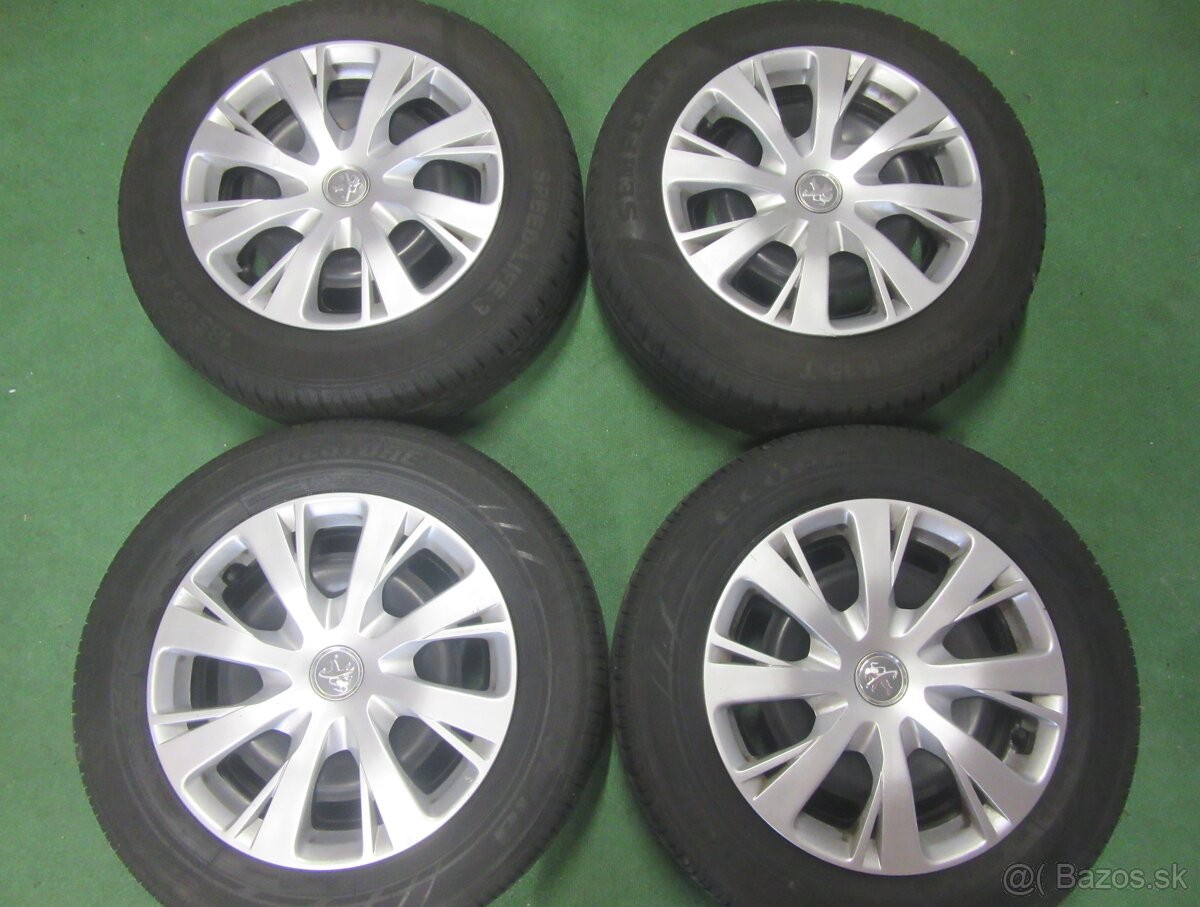 R15 letná sada PEUGEOT 207 rozteč 4x108 185/65R15
