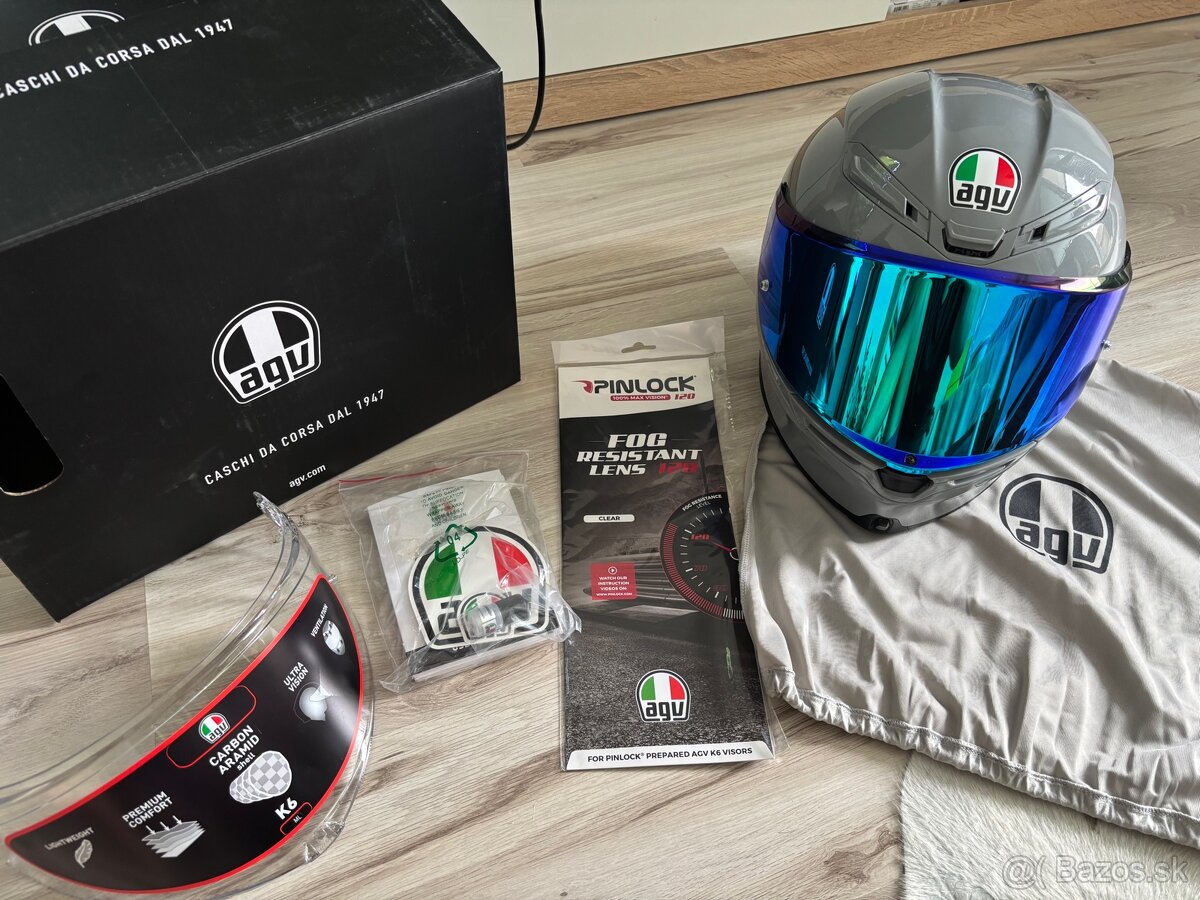 Agv k6 nardo grey, velk. ML 59-60