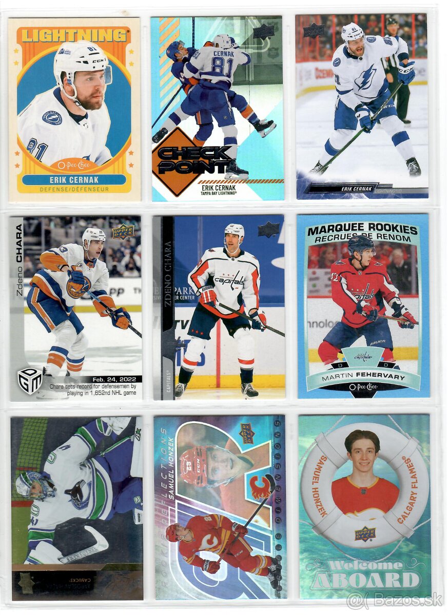 Hokejove karticky Slovakov v NHL na predaj alebo vymenu