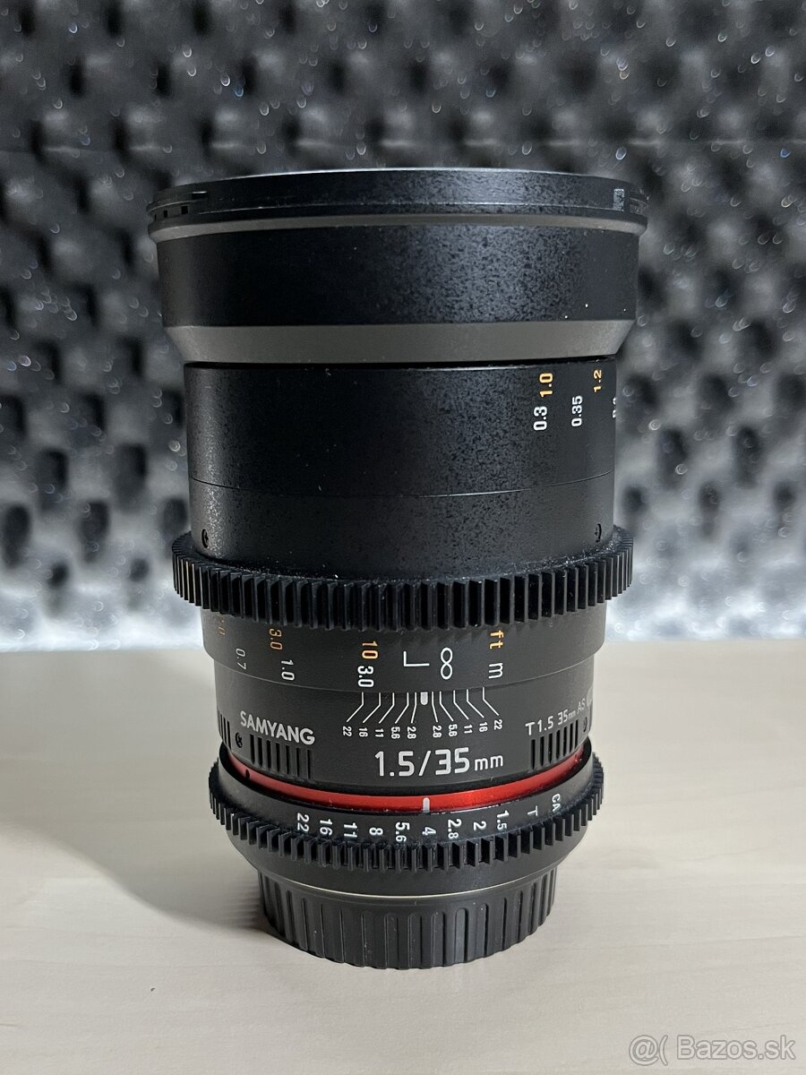 Samyang 35mm T1.5 AS UMC II VDSLR - Canon EF