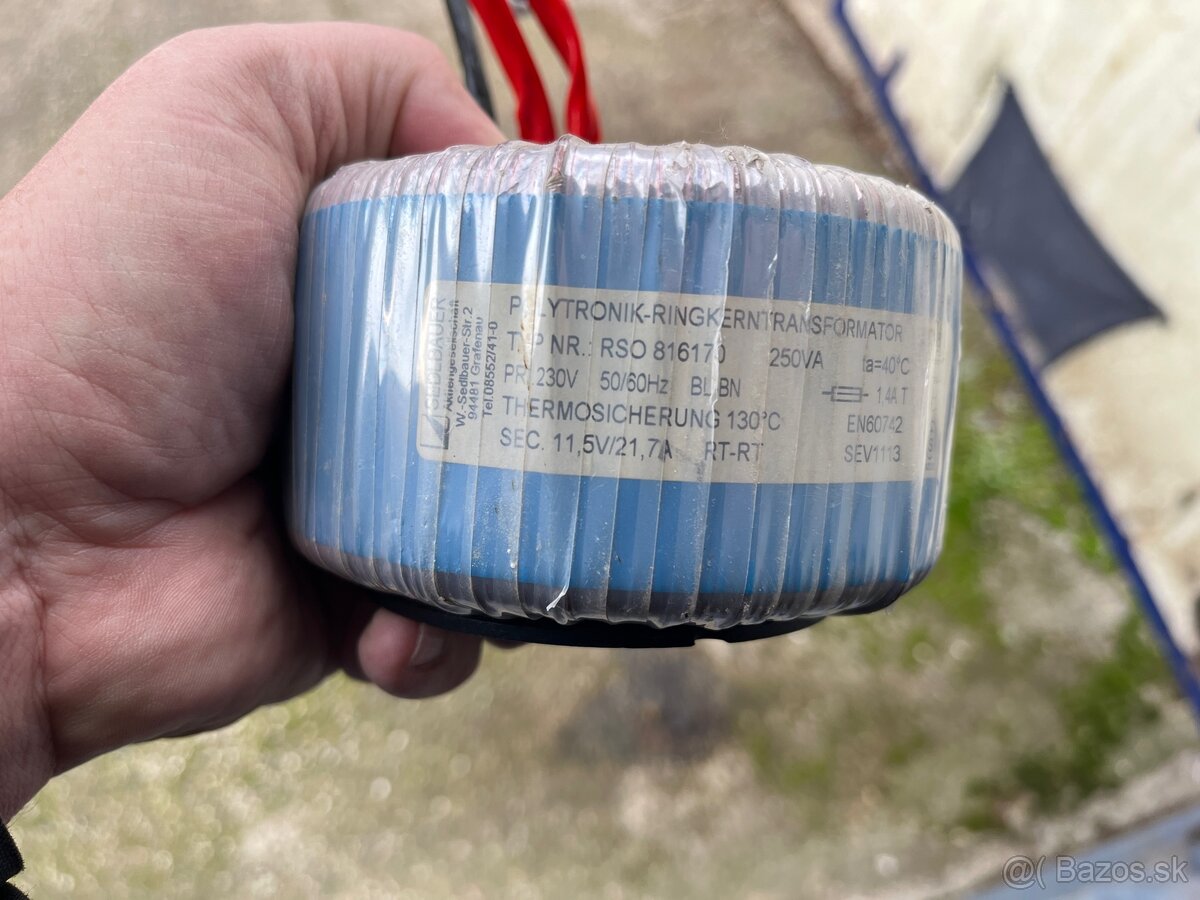 Toroidny transformátor 230V - 11,5V