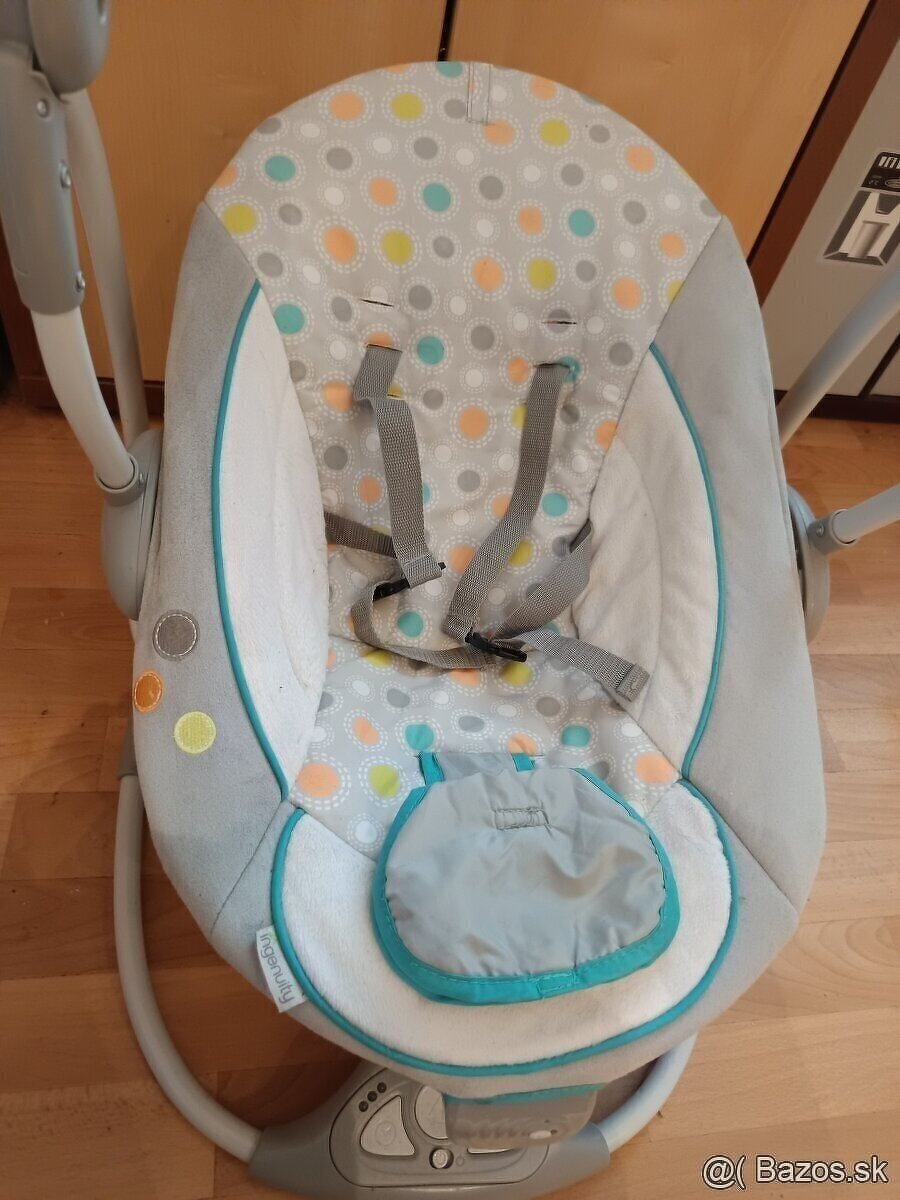 Kresielko hojdacie a vibrujuce 2v1 pre bábätká