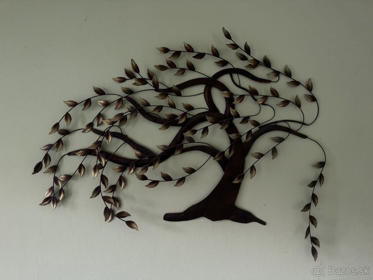 Kovové obrazy Strom života - 3D dekorácie