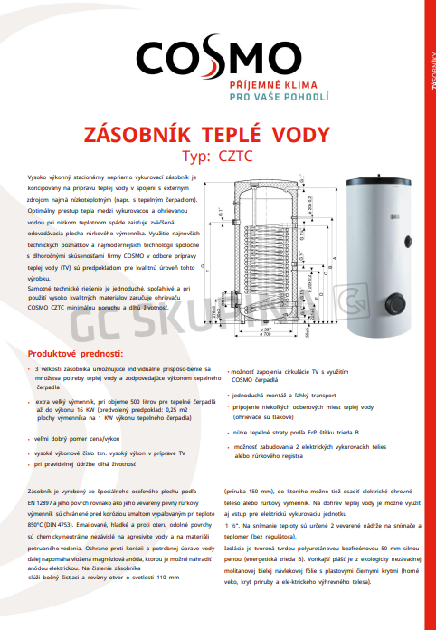 Bojler - Zásobník teplej vody 302L
