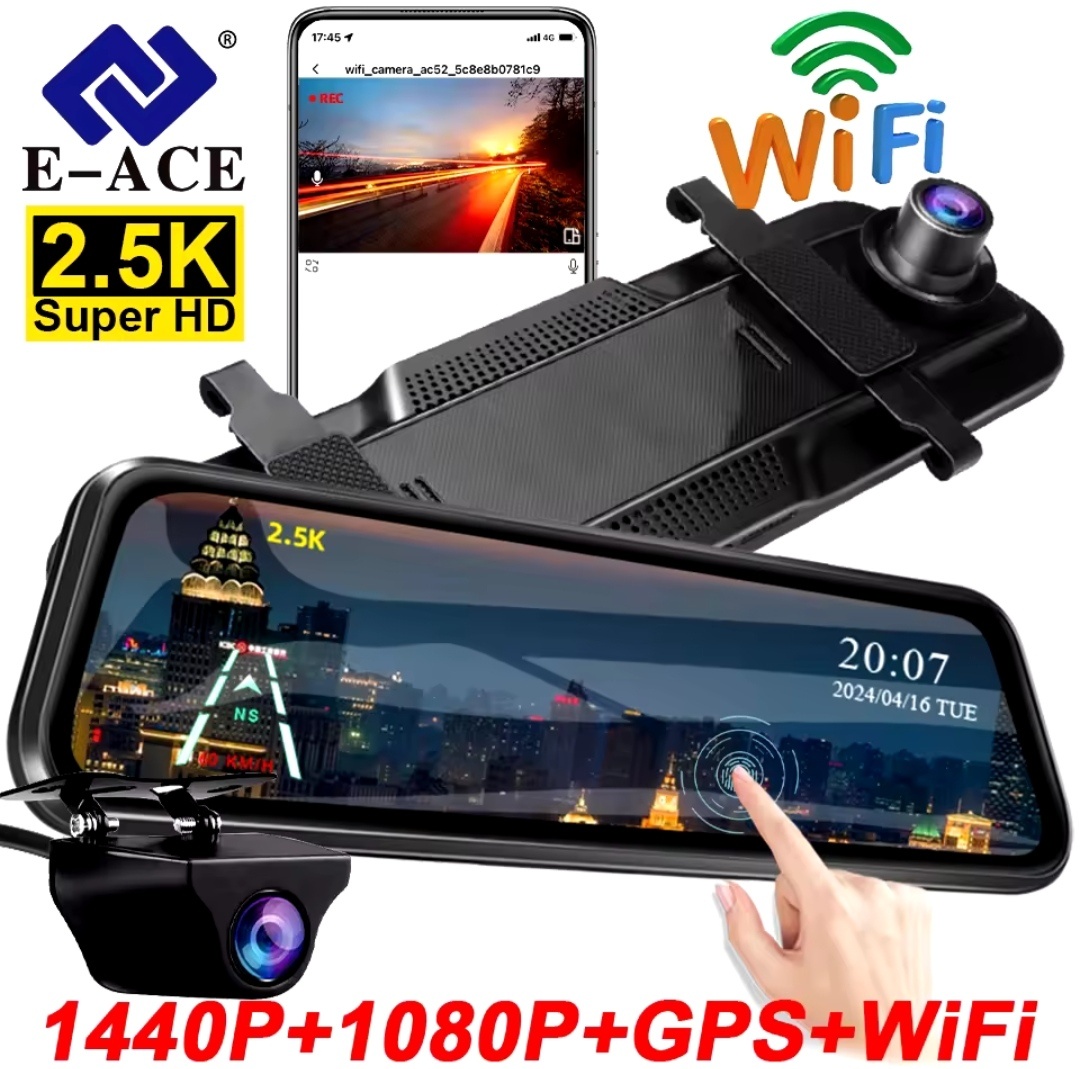 DVR spätné zrkadlo FHD 1080P-2K-4K