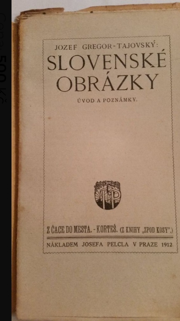 SLOVENSKÉ OBRÁZKY 1912