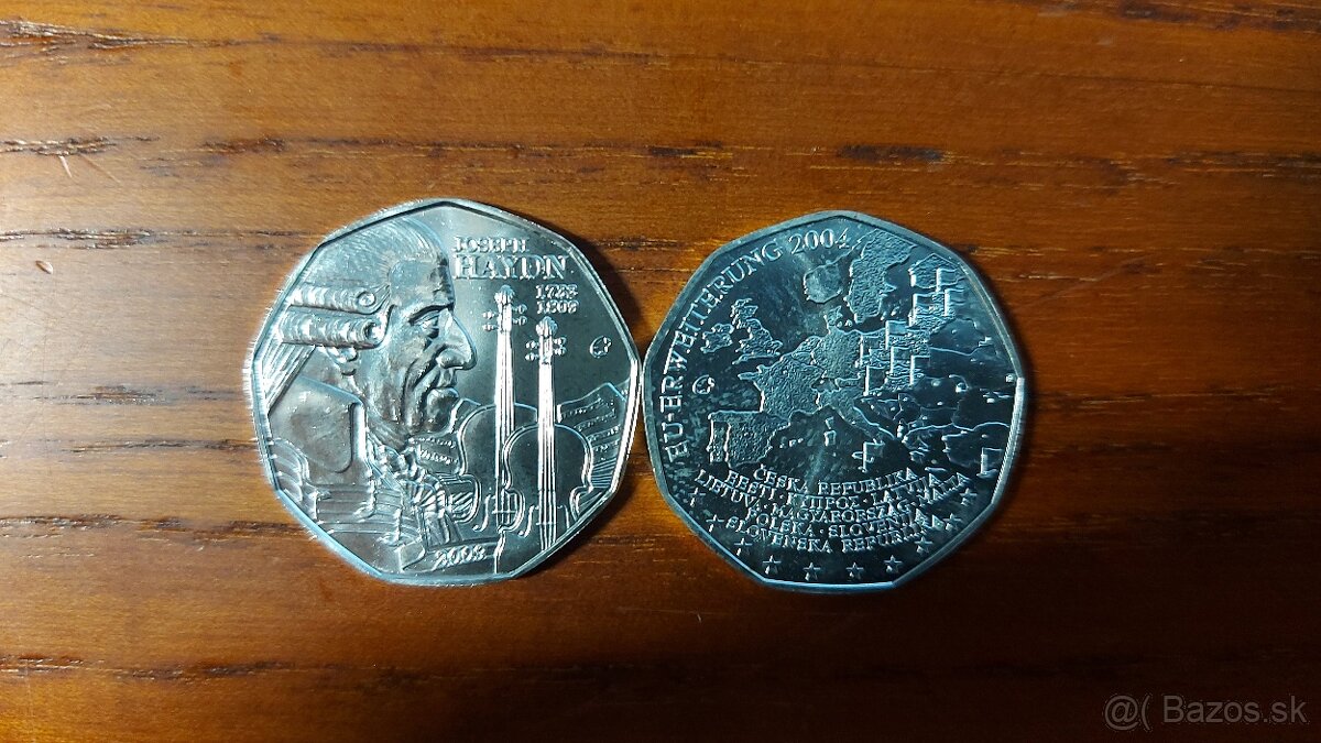 Rakúsko 5€ strieborné mince