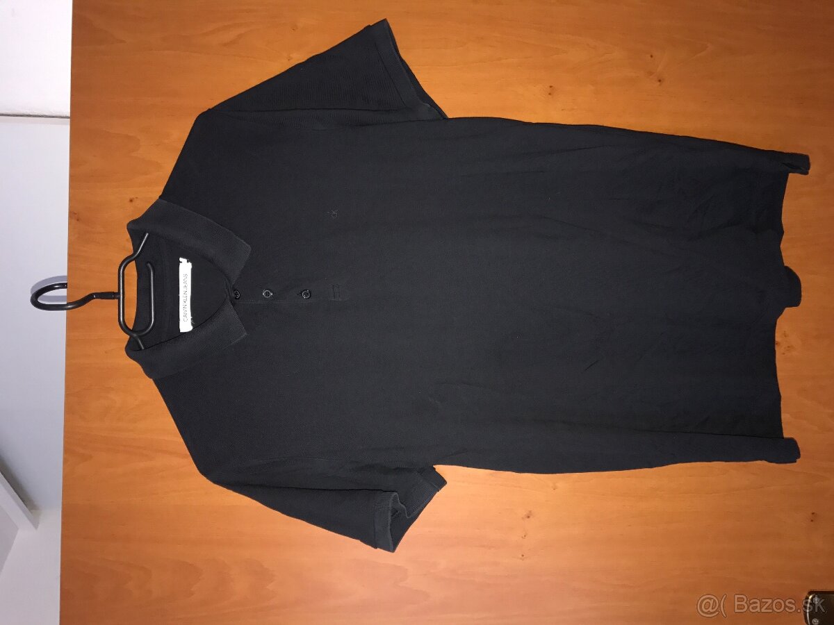 CALVIN KLEIN originál black pánske polotricko L