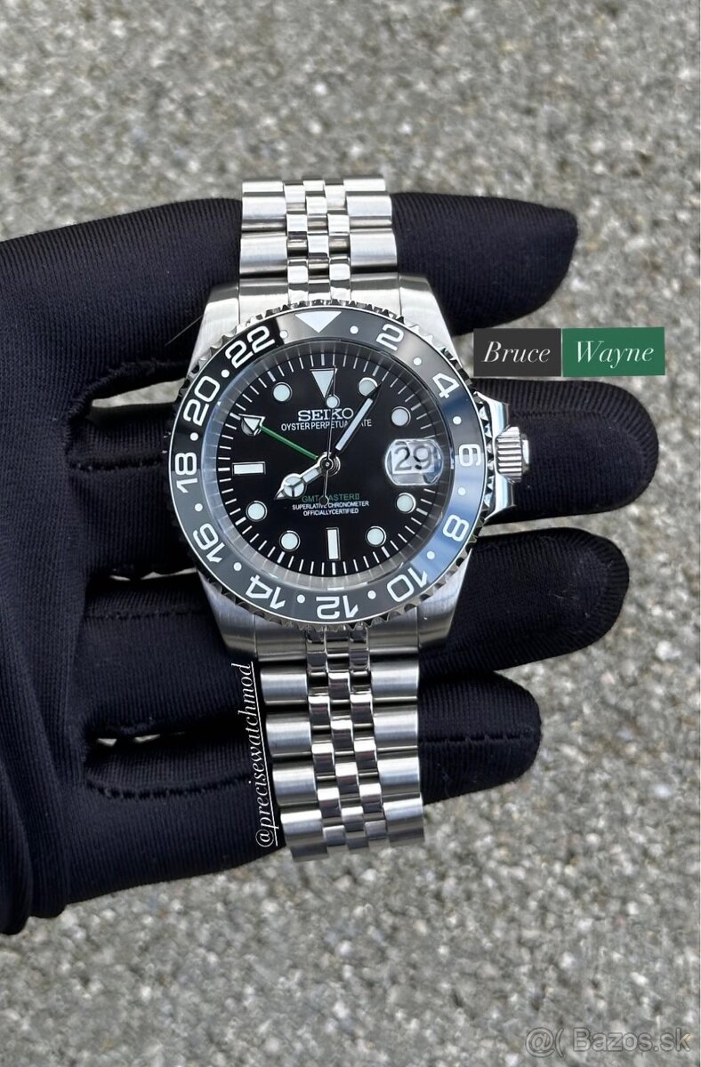 Seiko mod GMT Bruce Wayne