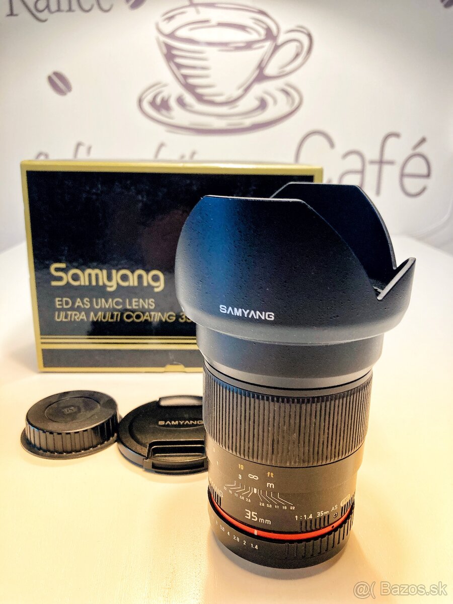 Predám objektív Samyang 35mm F/1.4 pre Canon EF