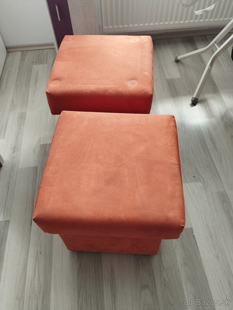 Taburetky s úložným priestorom