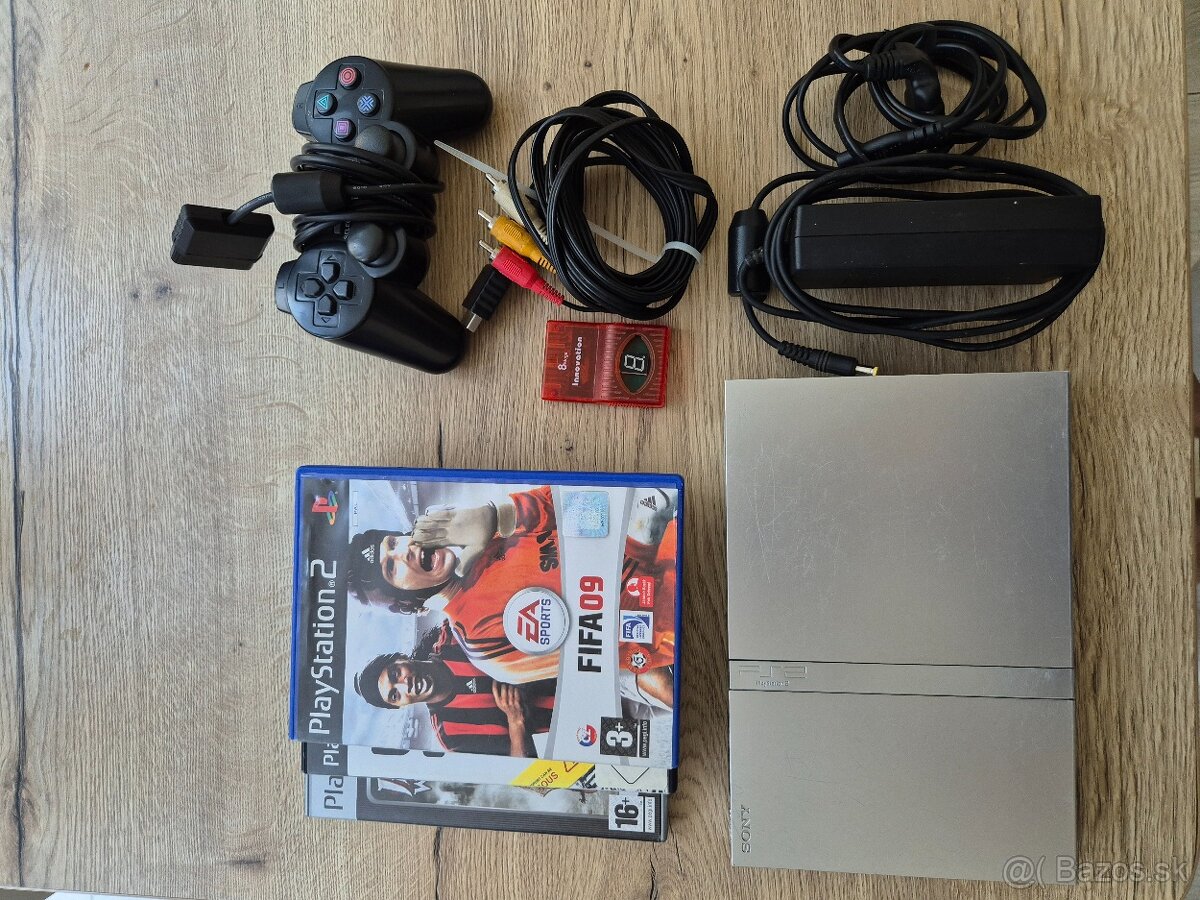 Playstation 2 Silver + hry