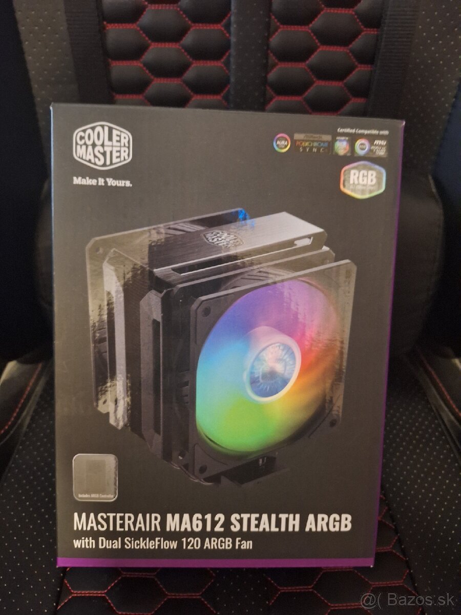 Predám nepoužitý cooler master masterair ma612 stealth argb