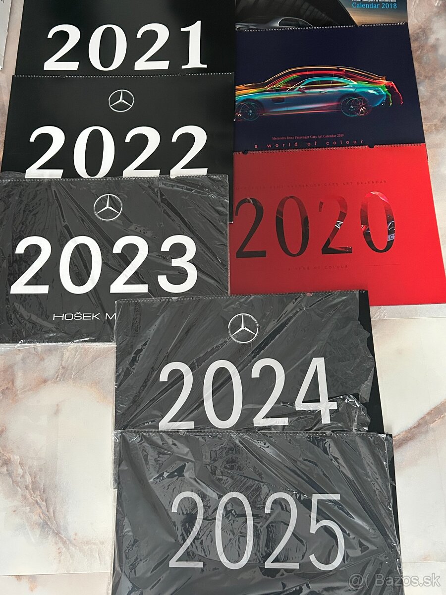 Predám nástenné kalendáre MB 2018 - 2025