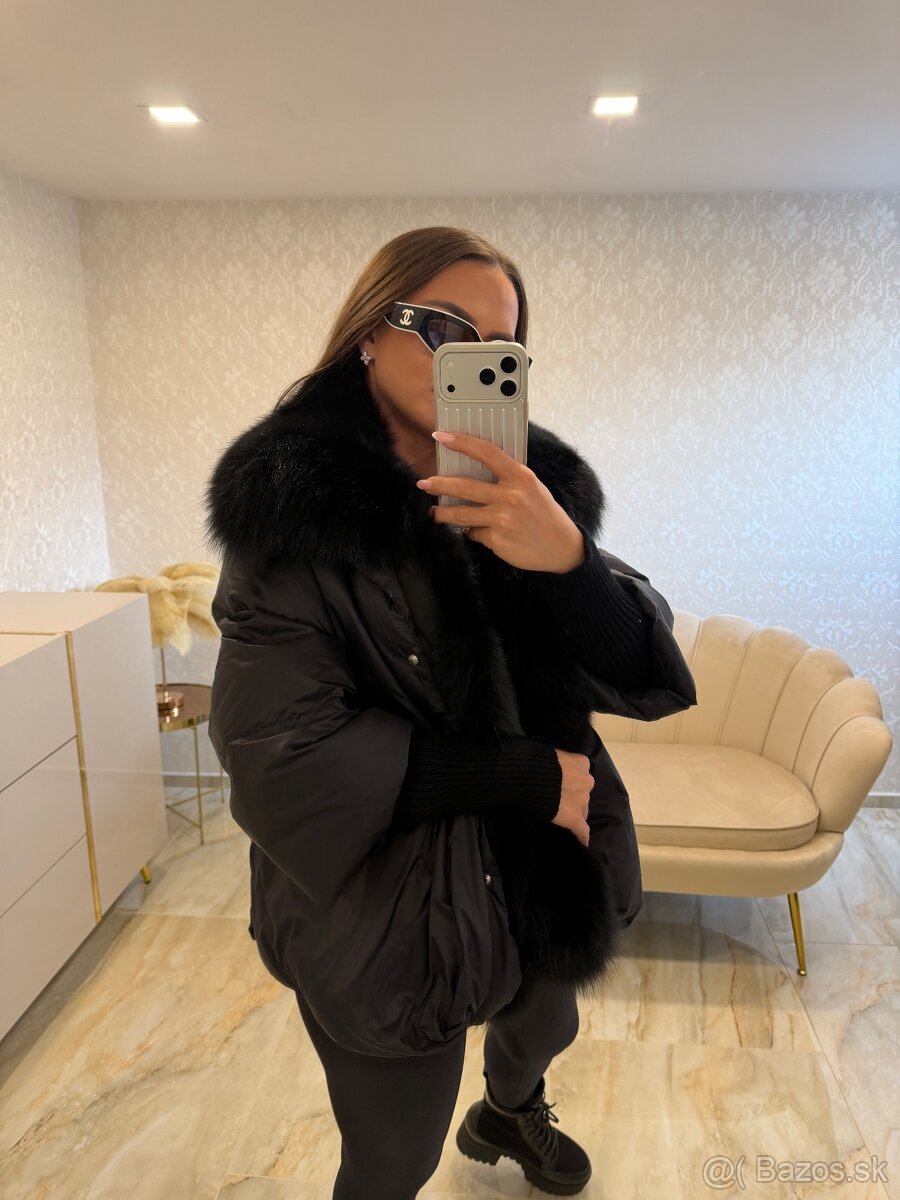 Bunda s pravou kožušinou