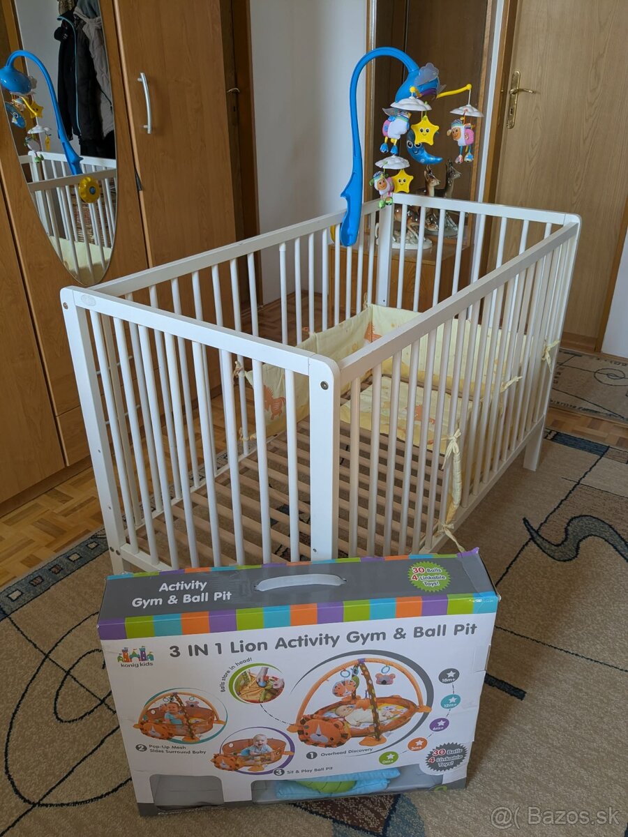 Detská postieľka s príslušenstvom