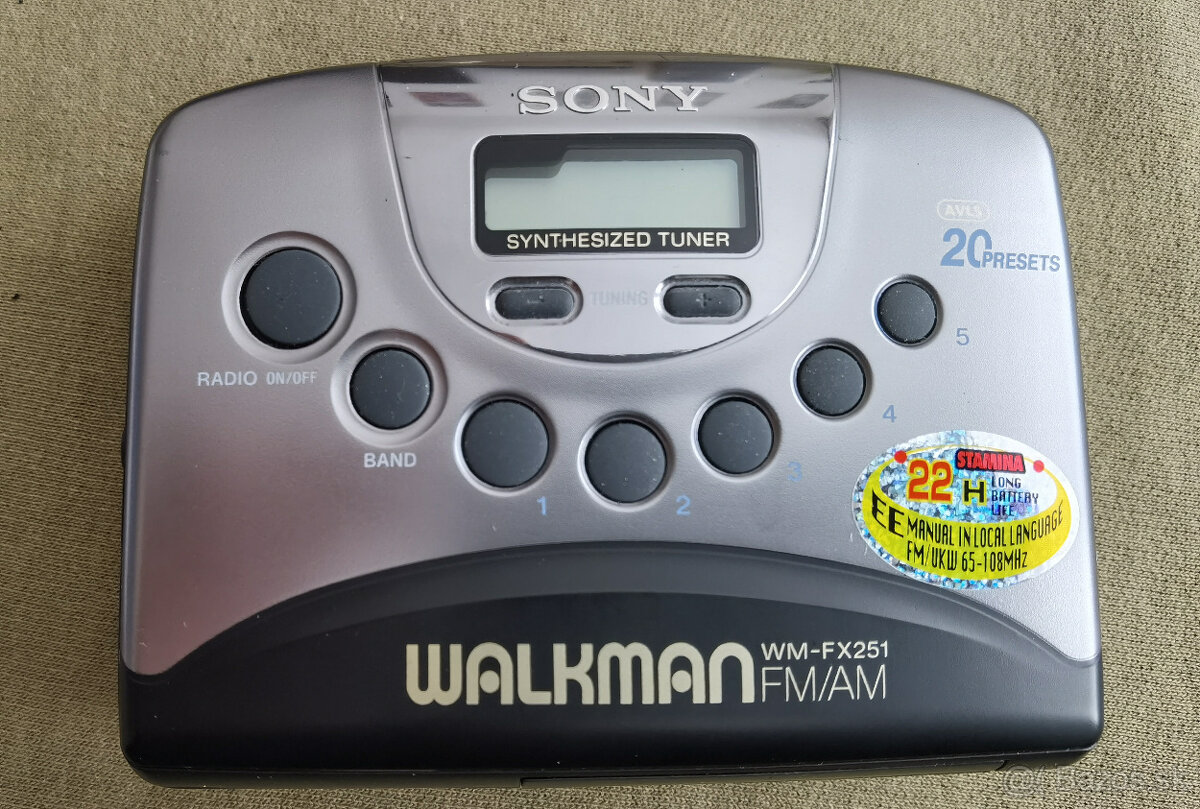 Predám Vintage Walkman Sony WM-FX251